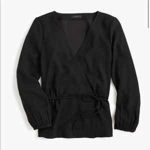 JCrew Faux Wrap Top